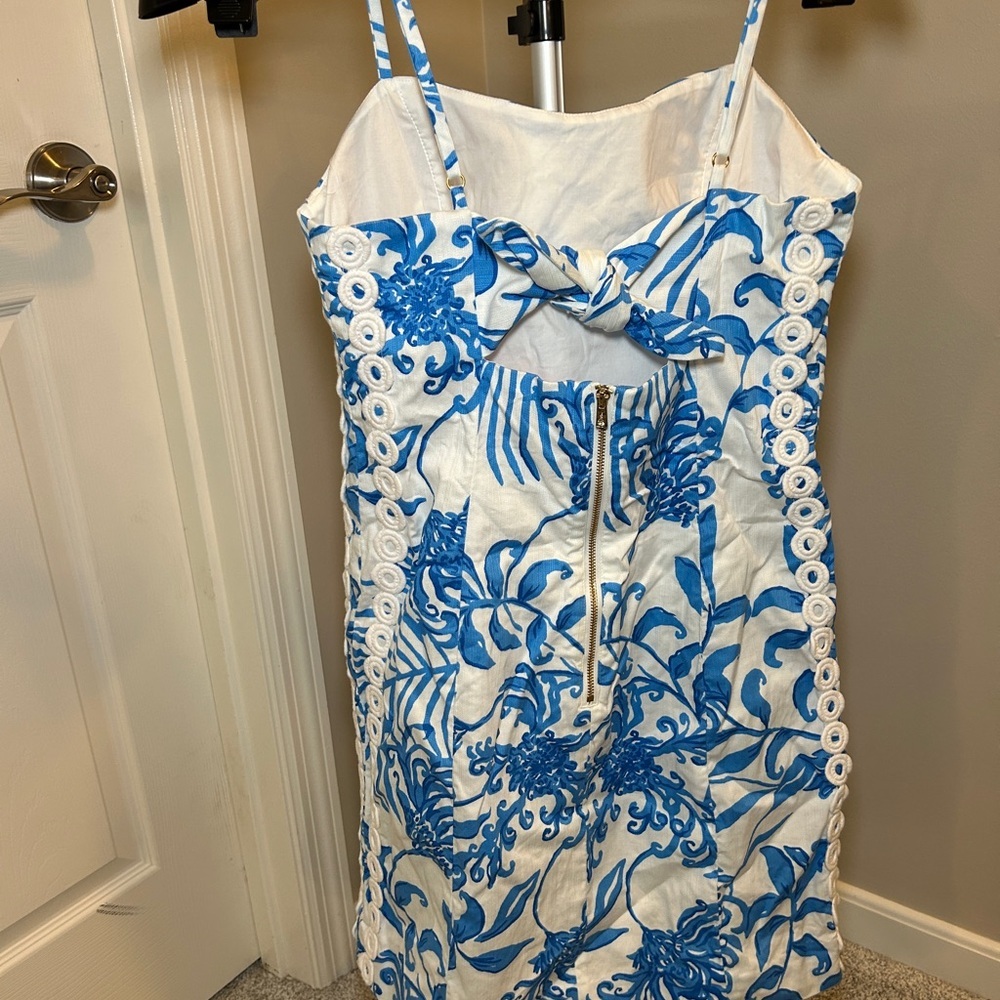 Lilly Pulitzer Shelli Stretch Dress in Resort White Glisten In The Sun Sz 6 - Picture 5 of 6